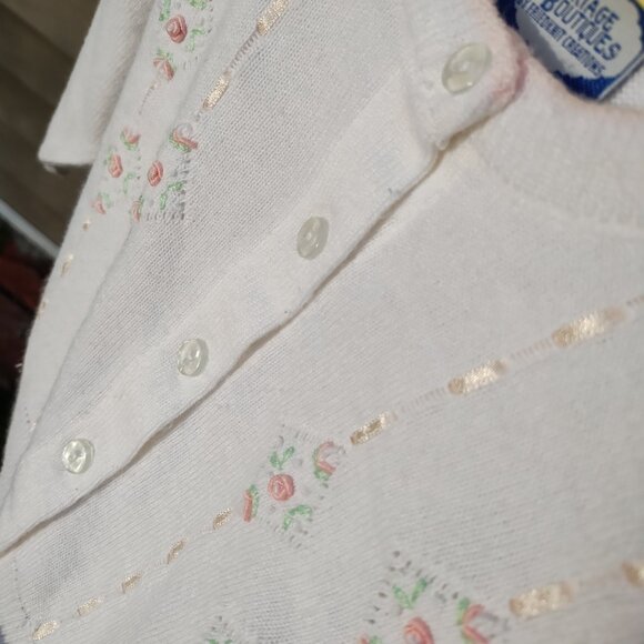 Vintage Early 90's Carriage Boutique Button Front Sweater Size 6 Months - Picture 4 of 8